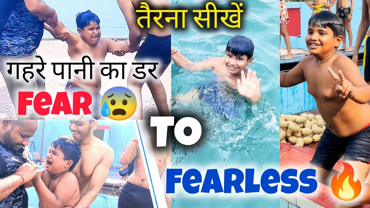 Kid Experienced Deep Water Swimming For First Time, Swimming Tips for Beginners