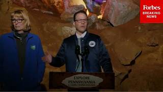 JUST IN: Pennsylvania Gov. Josh Shapiro Holds Presser On Opening Of New Subterranean State Park