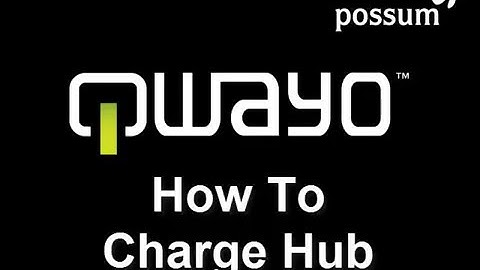 Qwayo how to charge hub