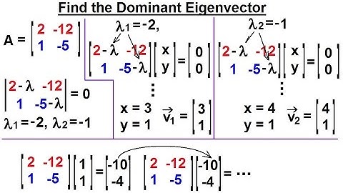 Linear Algebra: Ch 3 - Eigenvalues and Eigenvectors (21 of 35) Find the Dominant Eigenvectors=?