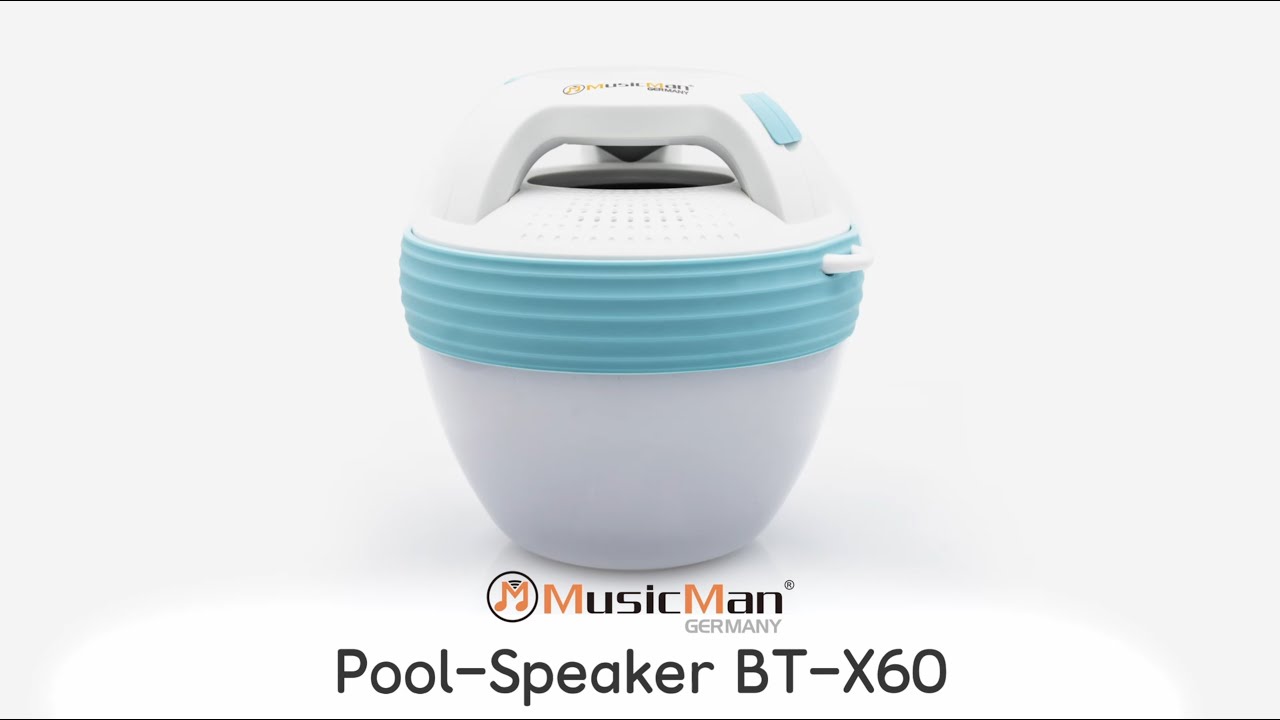 MUSICMAN POOL-SPEAKER BT-X60 (English) - YouTube