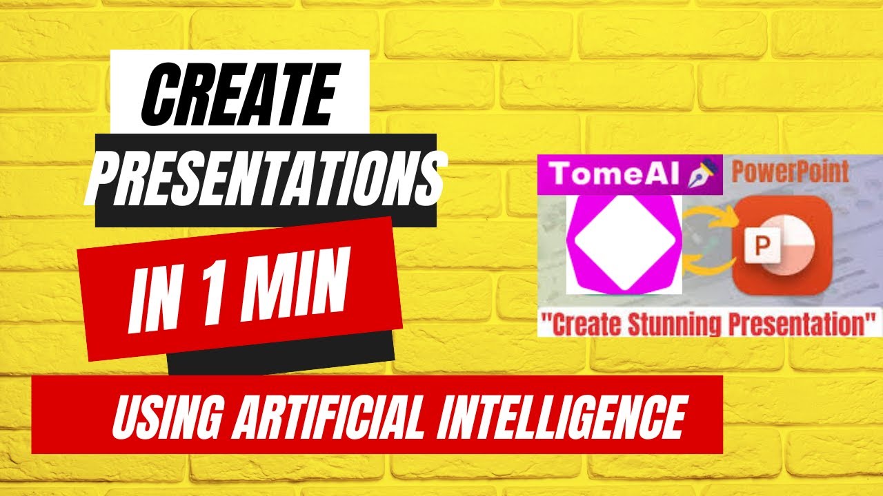 How To Create Stunning Presentations In 1 minute Using AI Tool-TOME AI