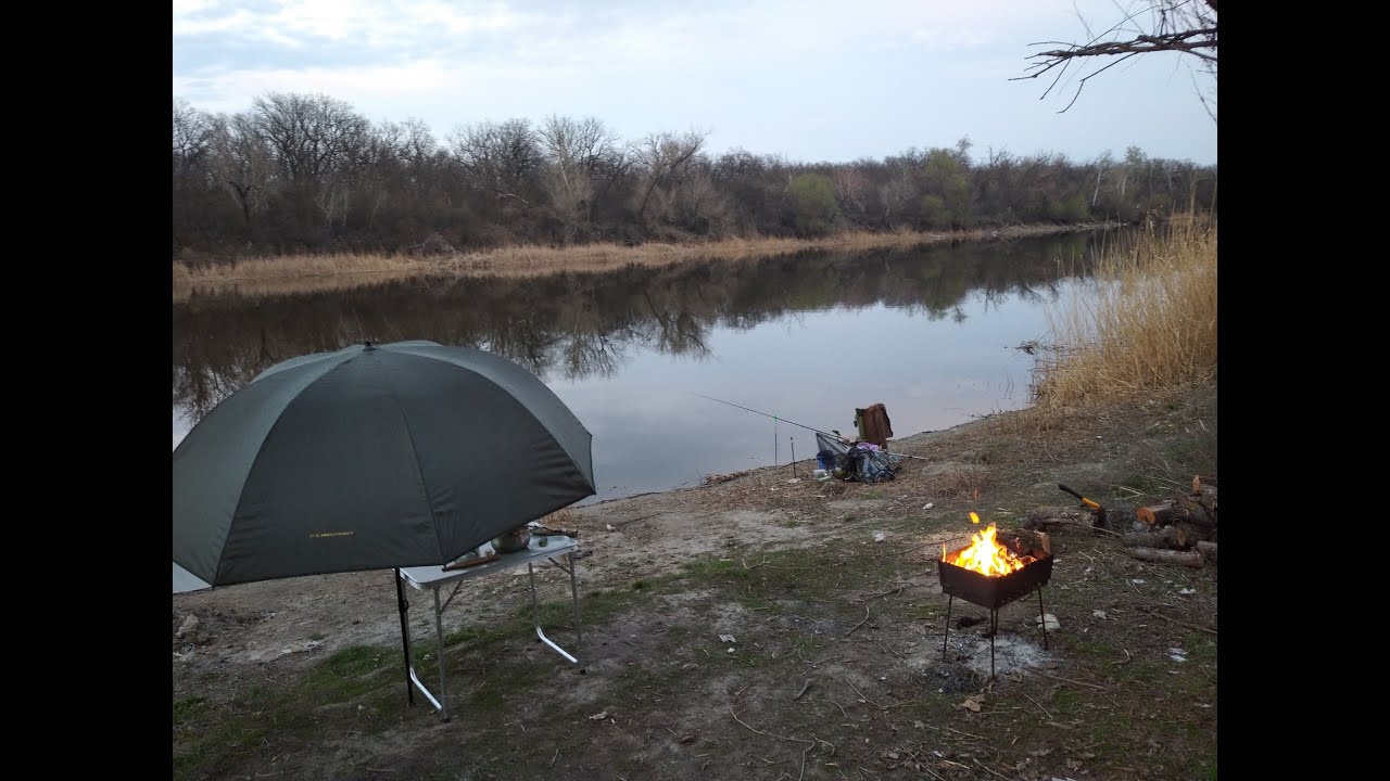 Рыбалка на Северском Донце (шашлык, кулеш на костре, картошечка в золе ...