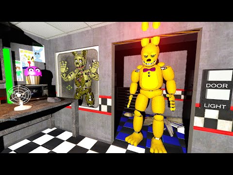 АНИМАТРОНИКИ ПУГАЮТ ОХРАННИКА FNAF 1 COOP ГАРРИС МОД ► Garry's Mod