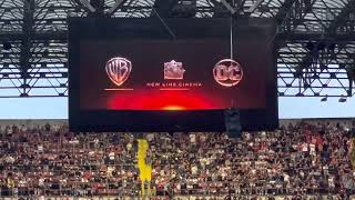 Il Milan contro la Juventus a San Siro 08.10.2022 Milano Presentazione Film Calcio Serie A - 2 a 0