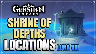 All Frost Moon Kuuhenki Shrine Of Depths Locations | How to get Keys |【Genshin Impact】 All Frost Moon Kuuhenki Shrine Of Depths Locations | How to get Keys |【Genshin Impact】