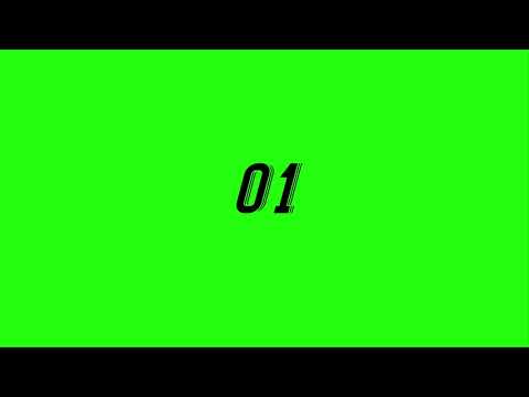 Free 10 Seconds Countdown Green Screen (No Music) Black Text