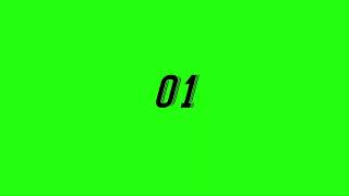 Free 10 Seconds Countdown Green Screen (No Music) Black Text