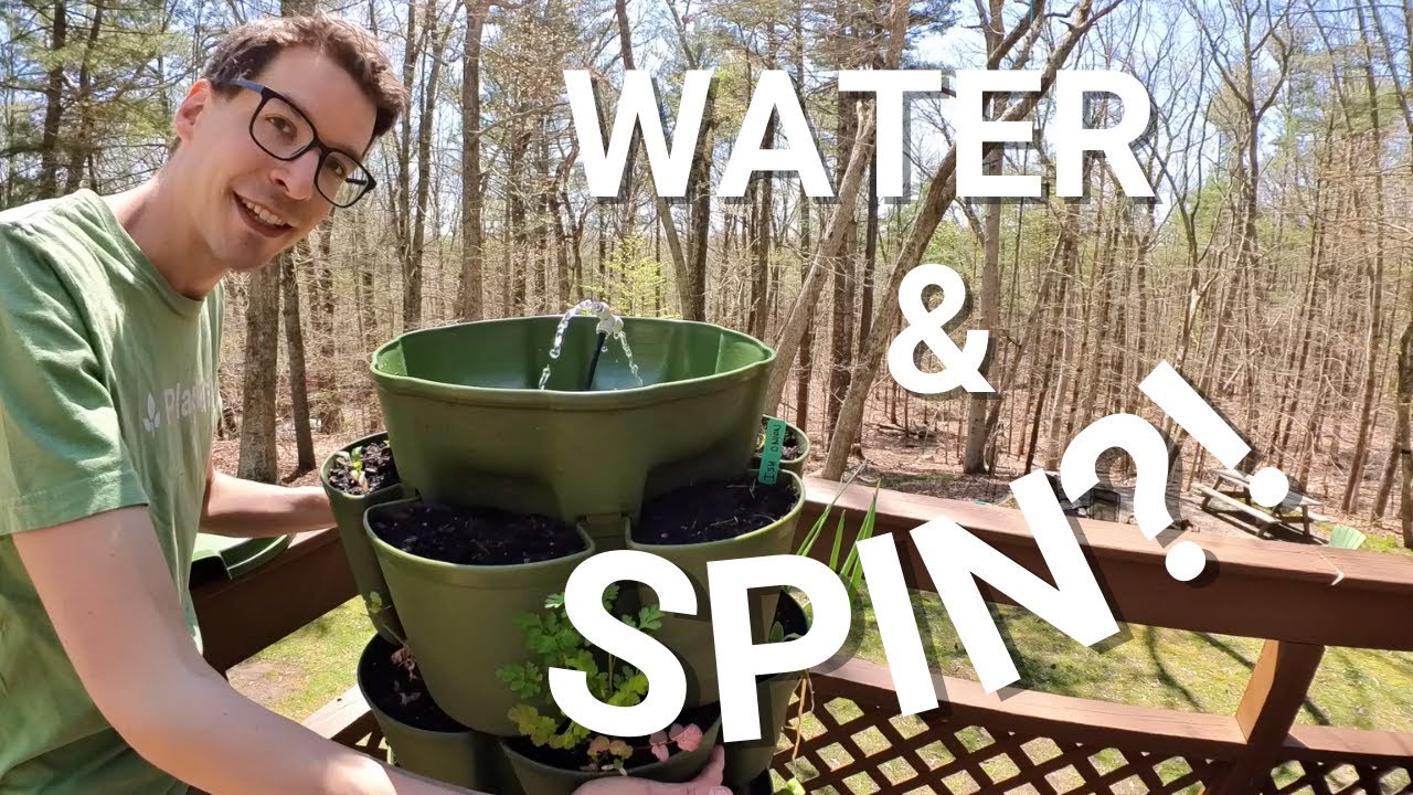 Automatic Watering and ROTATABLE GreenStalk HACK