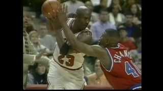 Michael Jordan 55 points, playoffs 1997 bulls vs bullets game 2 screenshot 4