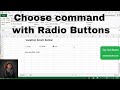 How to use the Choose command with Radio Buttons in Excel