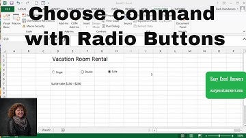 How to use the Choose command with Radio Buttons in Excel