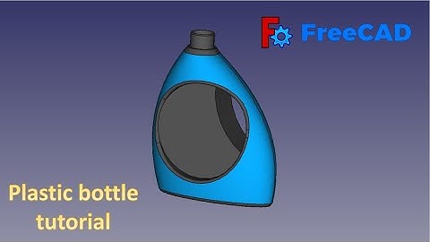 FreeCAD Tutorial : How to make a plastic bottle in Freecad  || By Vijay #freecad #3dmodel #3ddesign