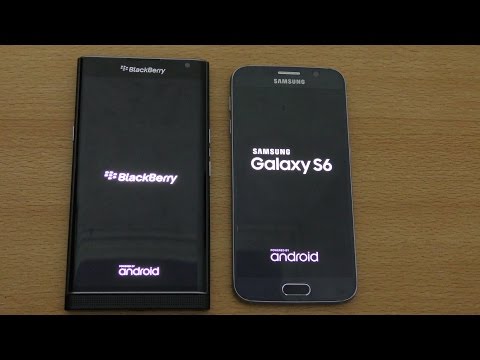 Blackberry Priv vs Samsung Galaxy S6 - Speed & Camera Test (4K)