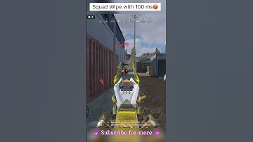 #48 Squad Wipe with 100 ms🥵 #codm #codmobile #shorts