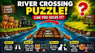 River Crossing Puzzle Solved | Dogs, Cats & Raft Brain Teaser Solution | IT WALA screenshot 5
