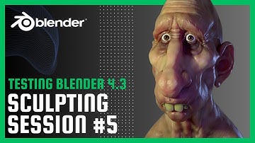 Sculpting session #5 - Testing Blender 4.3 using a Jordu Schell concept