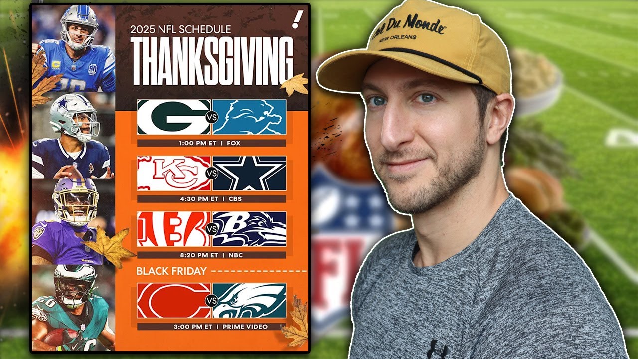 Руководство по ставкам на КАЖДЫЙ матч НФЛ в День благодарения | Реакция Джеймса Скремты