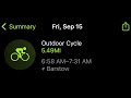 5 mile bicycle ride on Friday, September 15, 2023 @ 7am