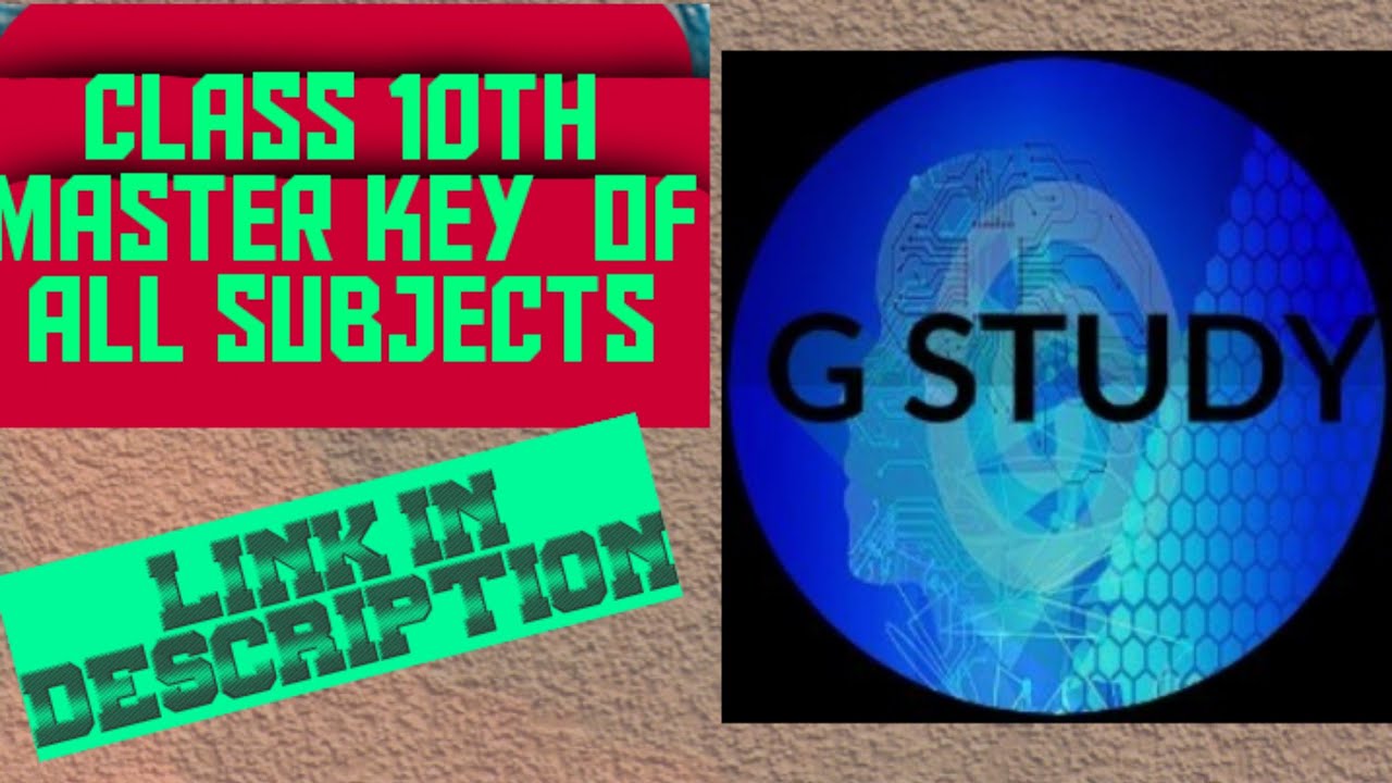 MASTER KEY FOR ALL SUBJECT BY G STUDY - CLASS 10TH-MAHARASHTRA BOARD