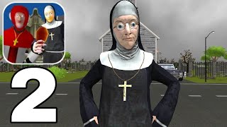 Nun And Monk Neighbor Escape 3D Gameplay Level 6 To 10 screenshot 5