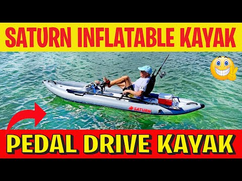 Inflatable Kayak With Pedal Drive. 