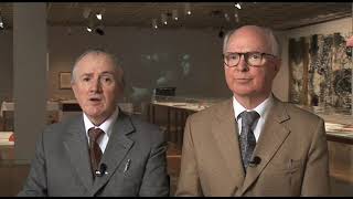 Gilbert and George talking and singing
