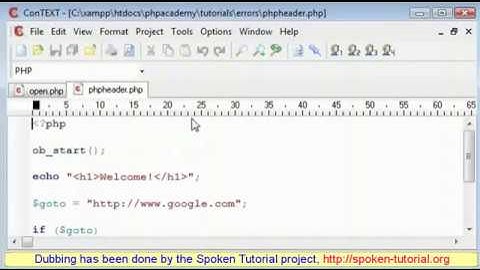 PHP Tutorial common errors part C1