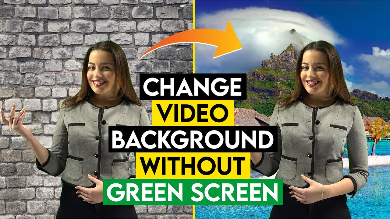 How To Change Video Background Without Green Screen | Remove ...