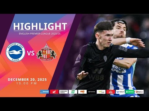 [Highlight] PremierLeague : ไบรท์ตัน vs ซันเดอร์แลนด์ (20-12-68)
