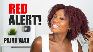 TEMPORARY HAIR COLOUR PAINT WAX On NATURAL HAIR (Part 1)