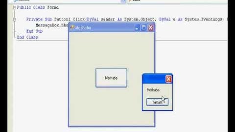 Visual Basic Dersleri 1-Buton