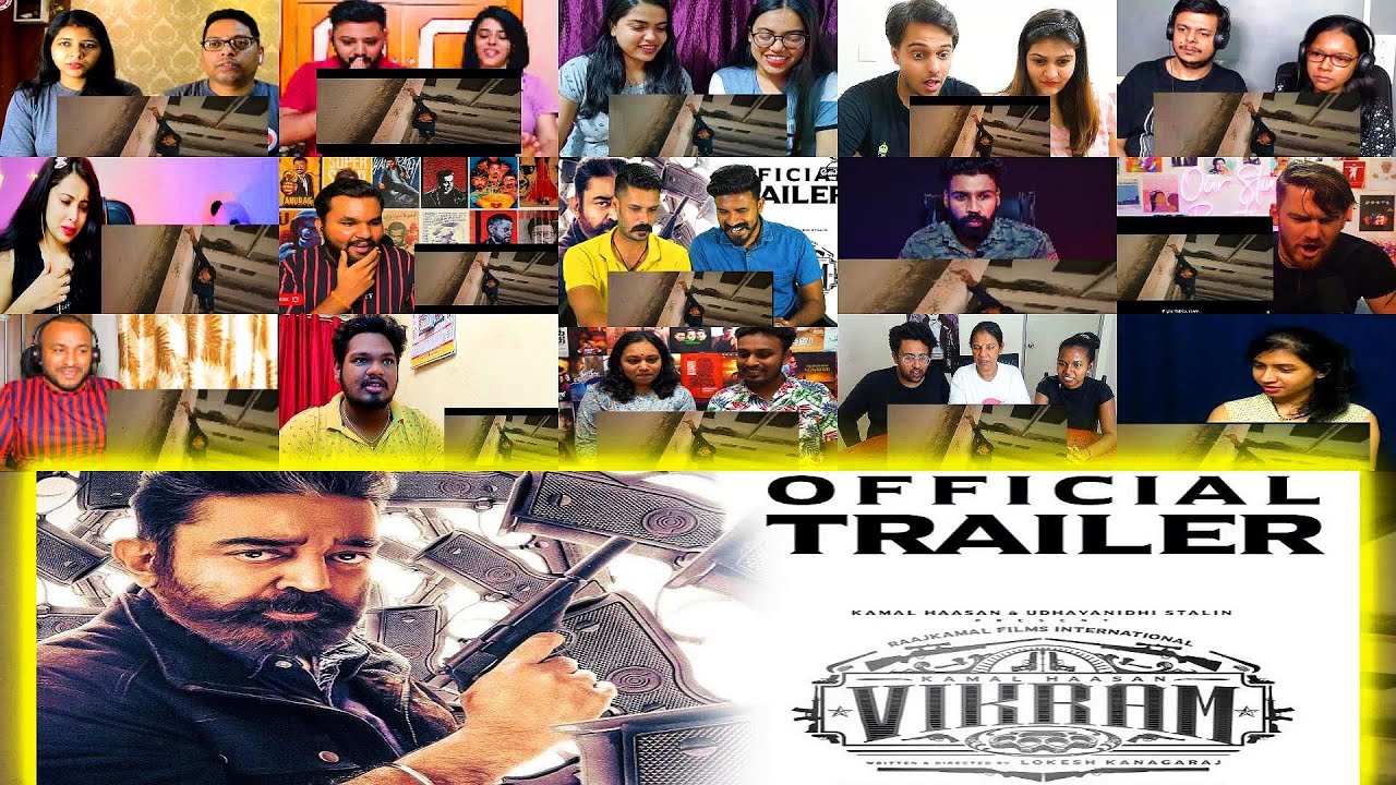 VIKRAM - Official Trailer | Kamal Haasan | Mixed Mashup Reaction