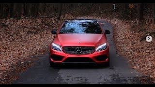 Satin Red Chrome wrap C43 AMG by Wrap Meisters