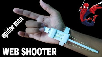 origami spider man WEB shooter with paper | how to make paper web shooter | spider man web shooter