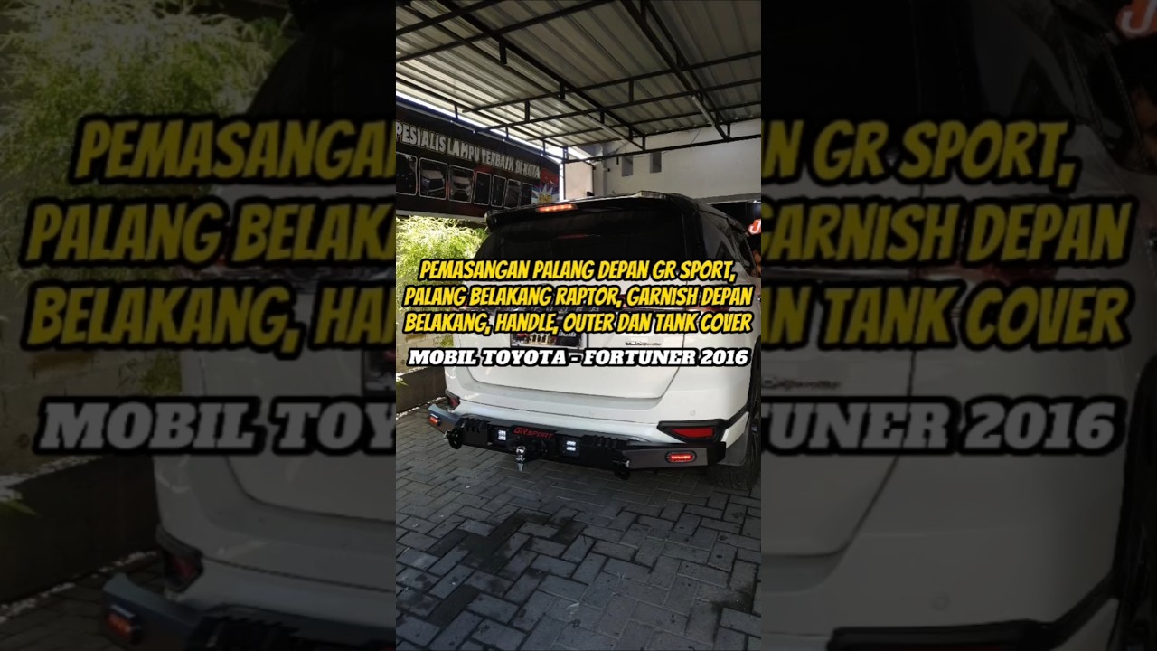 Pemasangan Dan Jual Palang Depan Belakang Dan Aksesoris Mobil Fortuner 2016 