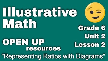 😉 6th Grade, Unit 2, Lesson 2 "Representing Ratios with Diagrams"  IM Math