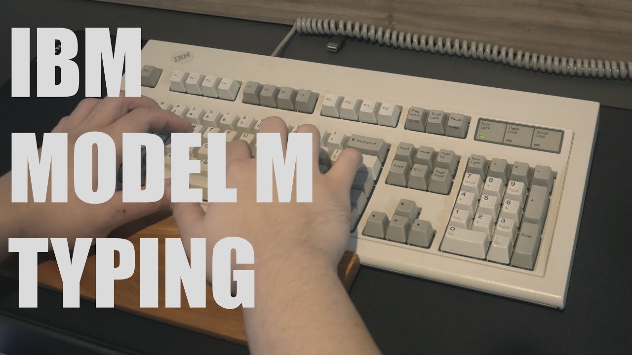 IBM Model M (1991) Buckling Spring Switches Sound Test YouTube