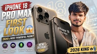 “iPhone 18 Pro Max ka pehla look 👀 Kya ye 2026 ka sabse powerful phone hoga?”
