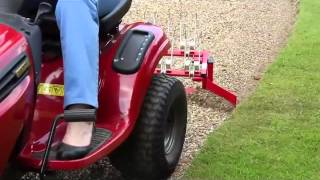 SCH 60" Towed Scarifying Rake (on gravel with sidebar)