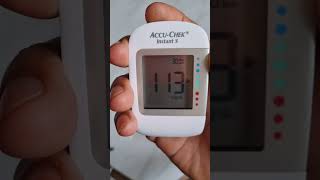 Accu-Chek Instant S Blood Glucose Glucometer Kit with Vial of 10 Strips, 10 Lancets and a Lancing