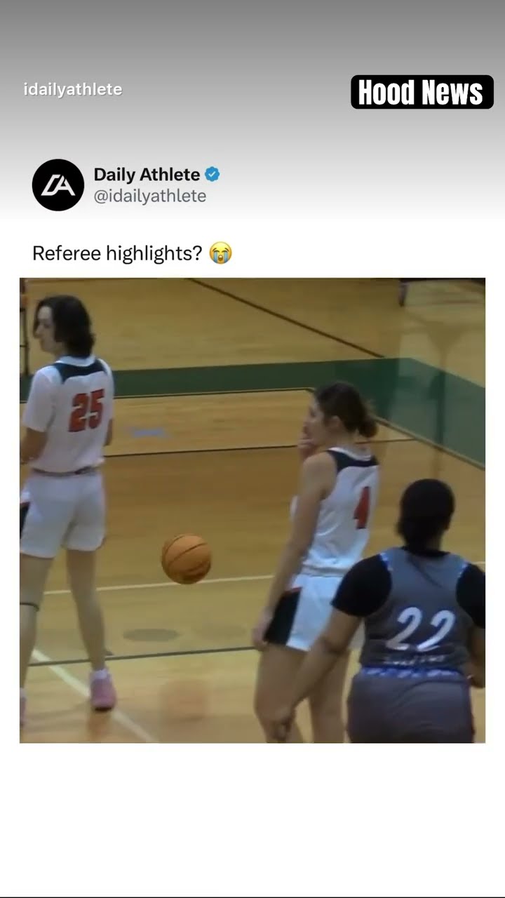 Referee highlights? #hoodnews #referee #ref #basketball #ballislife #shortvideo #omg #how #wow #lmao