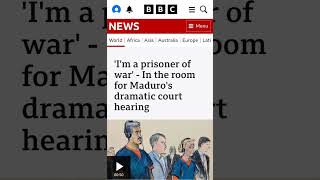 Venezuela's Maduro tells US court 'I am still president' as he pleads not guilty to drugs charges