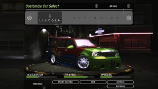 Need For Speed: Underground 2 -- Lincoln Navigator (Tajmir)