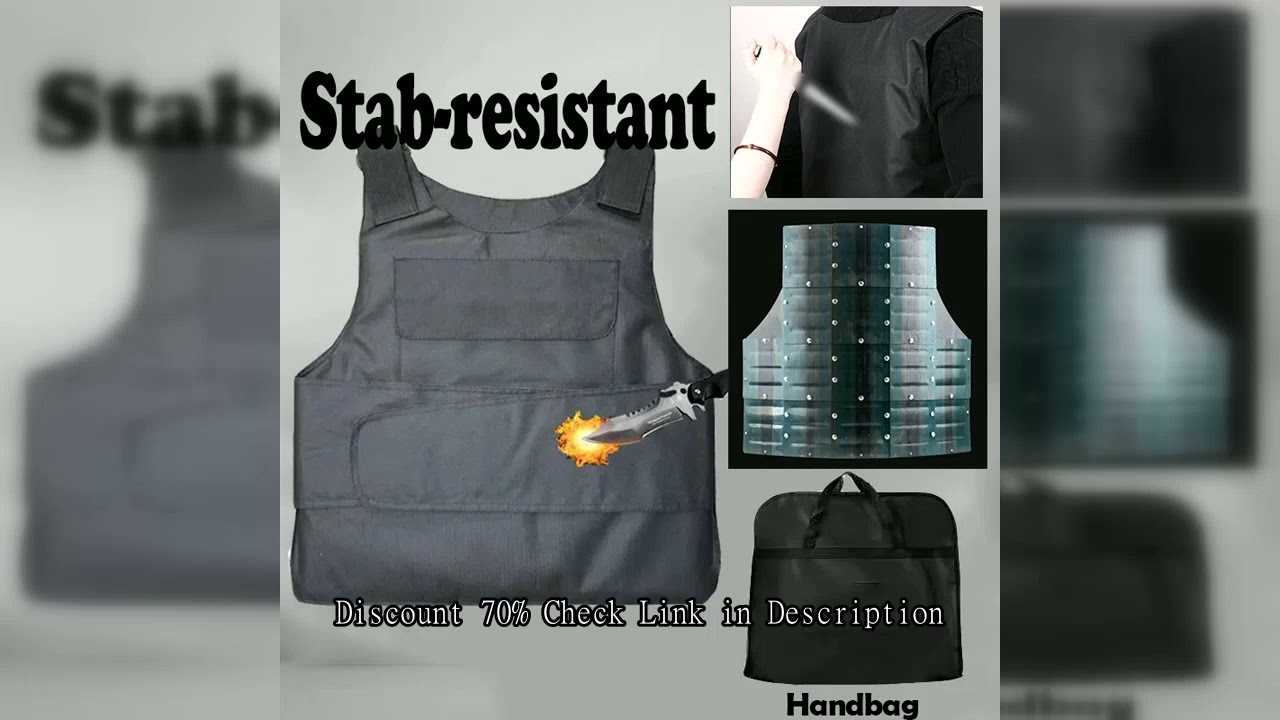 High Manganese Steel Hard Security stab-Resistant Vest Outdoor Cut Proof Anti-Puncture Vest Armor Ta