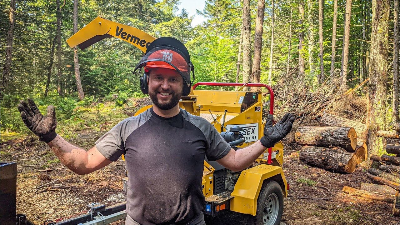 How fast can we chip? - 9 inch wood chipper rental