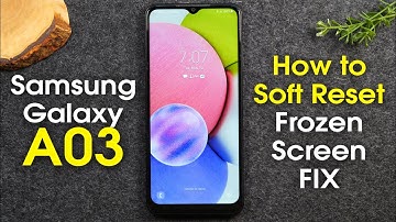 Samsung Galaxy A03s How to Soft Reset  Frozen Screen FIX