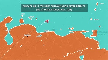 World Travel Maps - South America | After Efects Project Files - Videohive template
