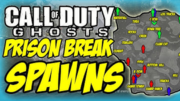 COD GHOSTS SPAWNS - Prison Break Spawns & Callouts - Call Of Duty Ghosts Multiplayer Maps