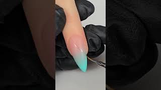 Celebrity Blue Colorboom with Gold - by Alina Hoyo Nail Artist Wealth